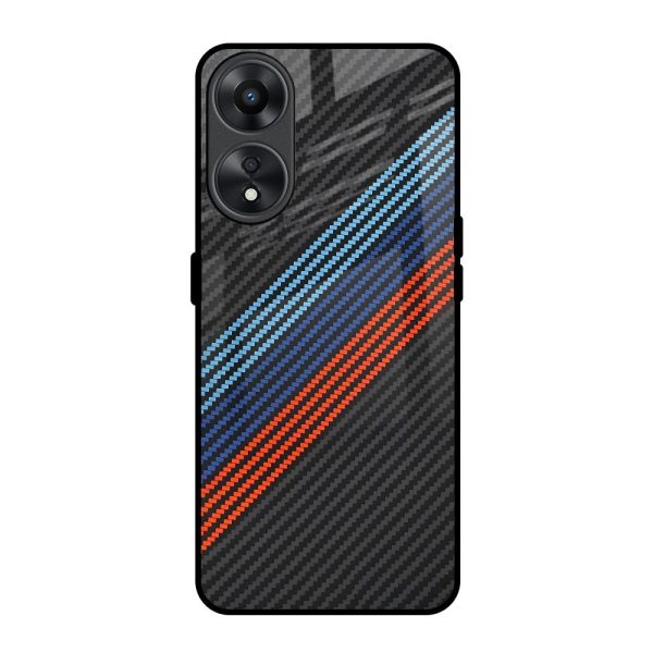 Carbon Inspired Glass Case for Oppo A78 5G Online Sale