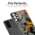 Camouflage Orange Glass Case For OnePlus 9R For Discount