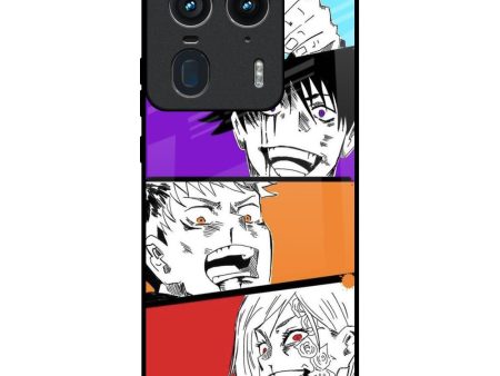 Anime Sketch Glass Case for Motorola Edge 50 Ultra 5G For Cheap