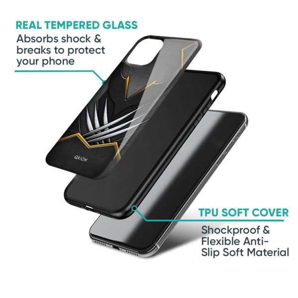 Black Warrior Glass Case for Realme GT 6 5G Fashion