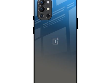 Blue Grey Ombre Glass Case for OnePlus 9R Online now