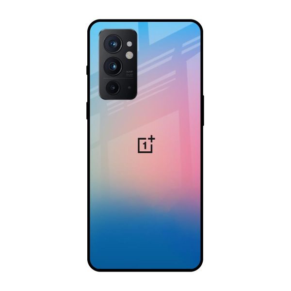 Blue & Pink Ombre Glass case for OnePlus 9RT Online now