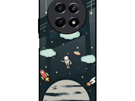 Astronaut Dream Glass Case For Realme 12 5G Fashion