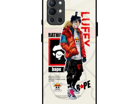 Bape Luffy Glass Case for OnePlus 9R For Sale