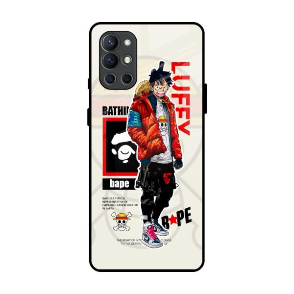 Bape Luffy Glass Case for OnePlus 9R For Sale