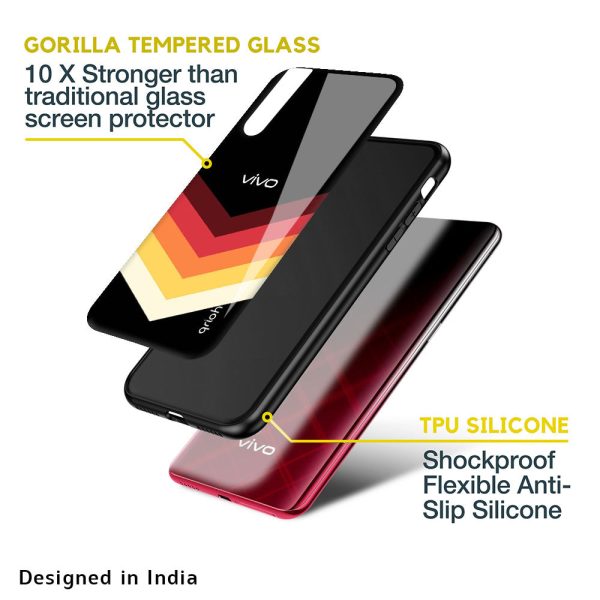 Abstract Arrow Pattern Glass Case For Vivo X60 Pro Hot on Sale