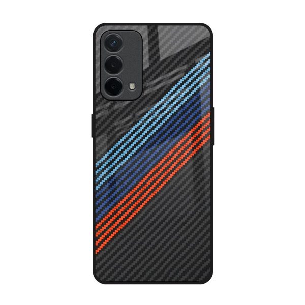 Carbon Inspired Glass Case for Oppo F19 Fashion