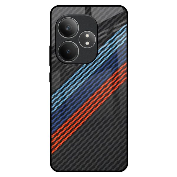 Carbon Inspired Glass Case for Realme GT 6 5G Fashion