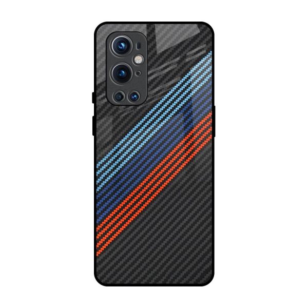 Carbon Inspired Glass Case for OnePlus 9 Pro For Sale