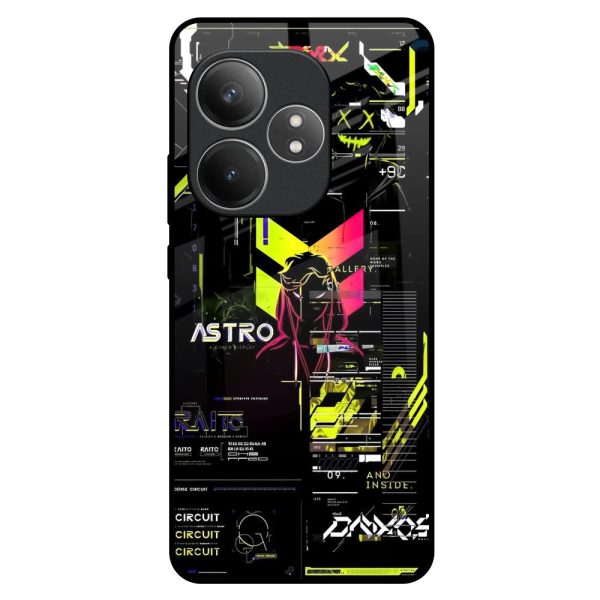 Astro Glitch Glass Case for Realme GT 6 5G Online Sale