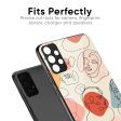 Abstract Faces Glass Case for OnePlus 9R Sale