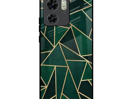 Abstract Green Glass Case For Motorola Edge 40 For Cheap