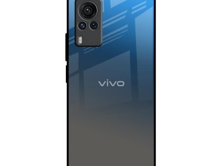 Blue Grey Ombre Glass Case for Vivo X60 PRO Online Hot Sale