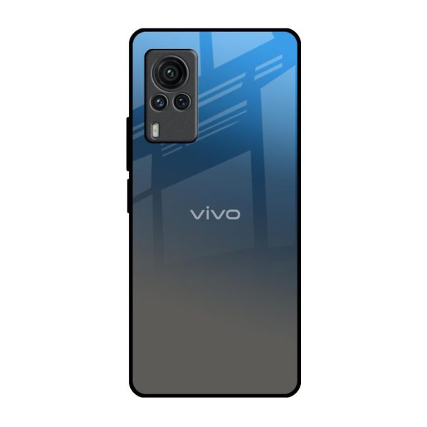 Blue Grey Ombre Glass Case for Vivo X60 PRO Online Hot Sale