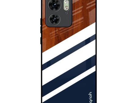 Bold Stripes Glass Case for Motorola Edge 40 on Sale