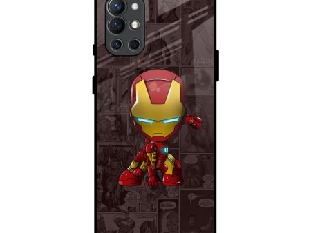 Angry Baby Super Hero Glass Case for OnePlus 9R Online Sale