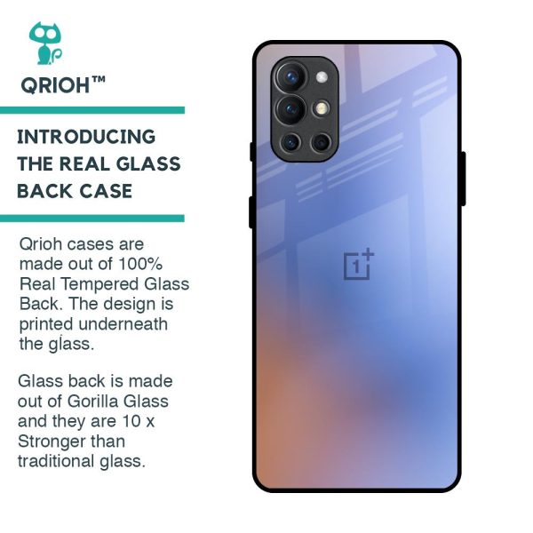 Blue Aura Glass Case for OnePlus 9R Online Hot Sale