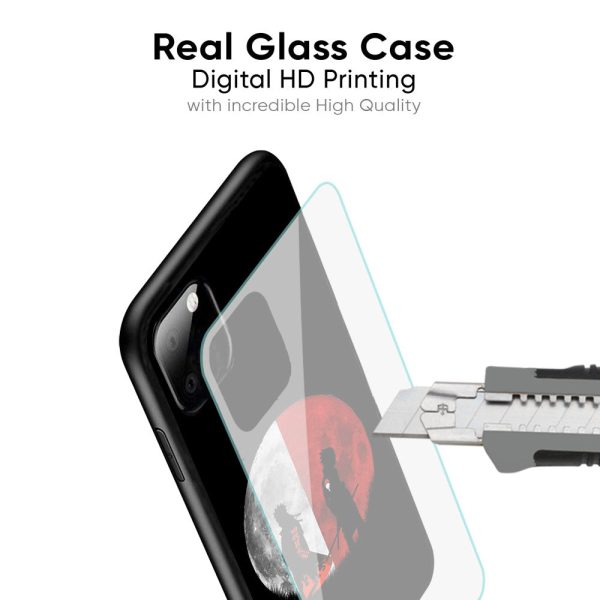 Anime Red Moon Glass Case for Vivo X60 PRO For Cheap