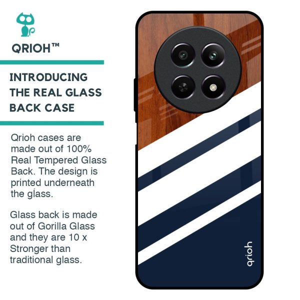 Bold Stripes Glass Case for Realme 12 5G Cheap