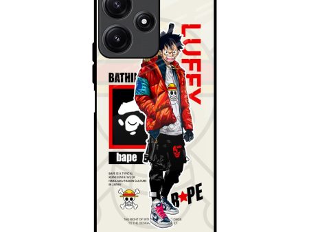 Bape Luffy Glass Case for Redmi 12 5G on Sale