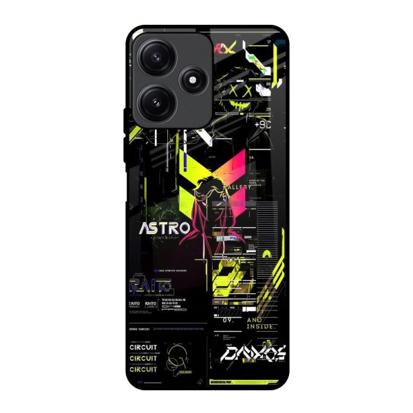 Astro Glitch Glass Case for Redmi 12 5G Discount