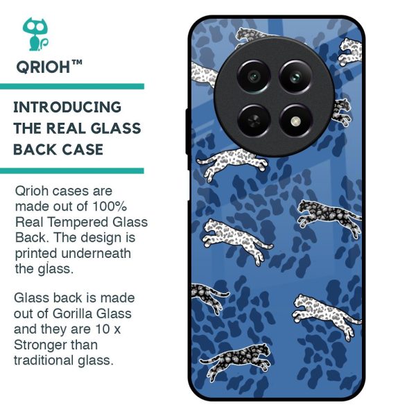 Blue Cheetah Glass Case for Realme 12 5G For Discount