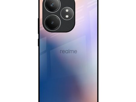 Blue Mauve Gradient Glass Case for Realme GT 6 5G Fashion