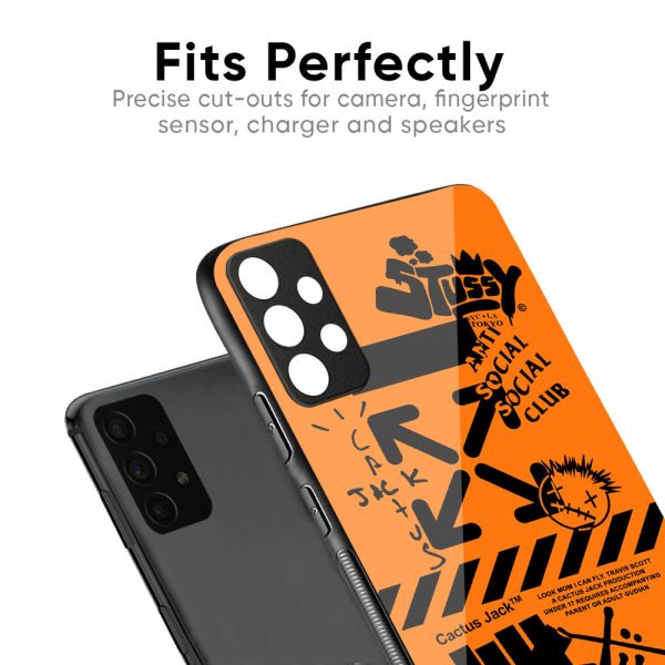 Anti Social Club Glass Case for Redmi 12 5G Fashion