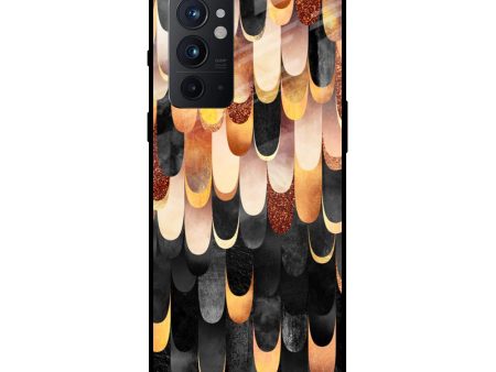 Bronze Abstract Glass Case for OnePlus 9RT Online Hot Sale