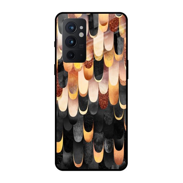 Bronze Abstract Glass Case for OnePlus 9RT Online Hot Sale