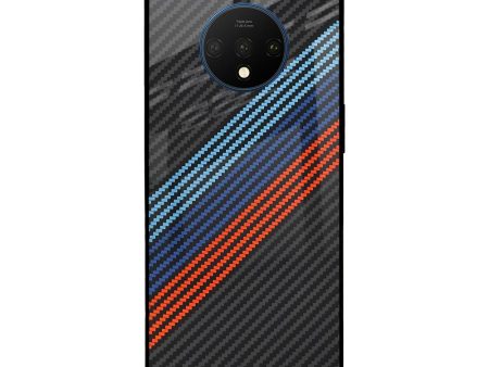 Carbon Inspired Glass Case for OnePlus 7T For Cheap