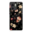 Black Spring Floral Glass Case for Motorola Edge 40 Discount