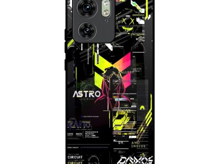 Astro Glitch Glass Case for Motorola Edge 40 For Discount