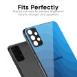 Blue Wave Abstract Glass Case for Realme GT 6 5G Online now