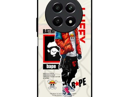 Bape Luffy Glass Case for Realme 12 5G Online now