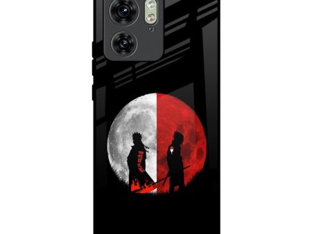 Anime Red Moon Glass Case for Motorola Edge 40 Sale