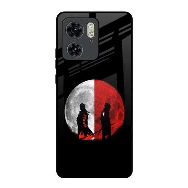 Anime Red Moon Glass Case for Motorola Edge 40 Sale