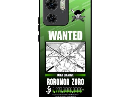 Zoro Wanted Glass Case for Motorola Edge 40 For Discount