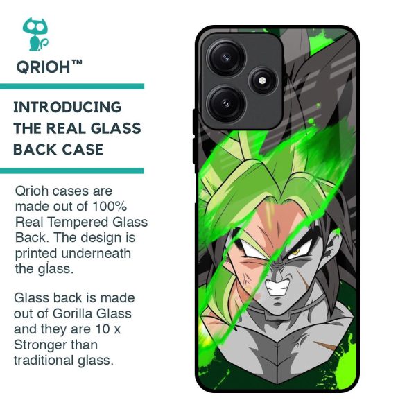 Anime Green Splash Glass Case for Redmi 12 5G Discount