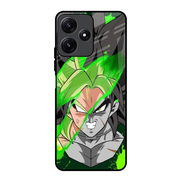 Anime Green Splash Glass Case for Redmi 12 5G Discount