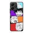 Anime Sketch Glass Case for Redmi 12 5G Hot on Sale