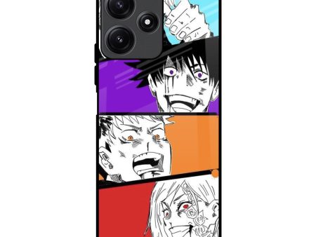 Anime Sketch Glass Case for Redmi 12 5G Hot on Sale