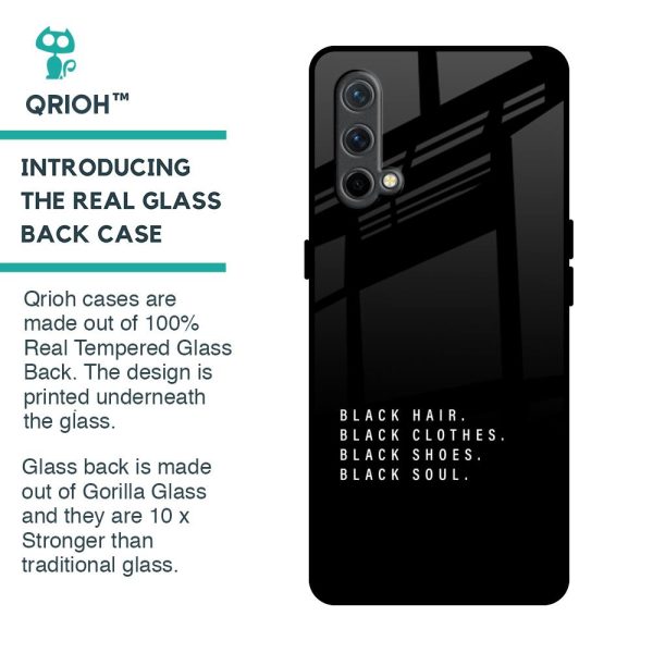 Black Soul Glass Case for OnePlus Nord CE Online Sale