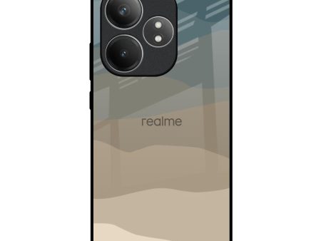 Abstract Mountain Pattern Glass Case for Realme GT 6 5G Online Hot Sale