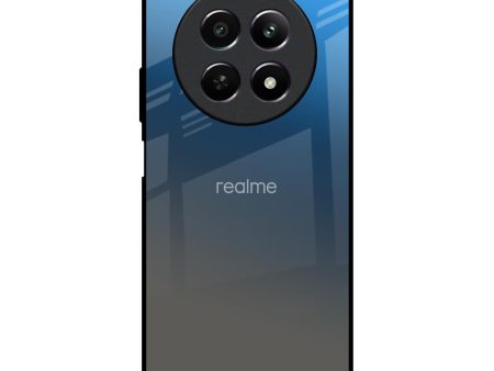 Blue Grey Ombre Glass Case for Realme 12 5G Online Sale