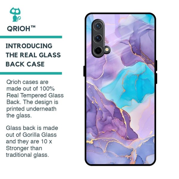 Alcohol ink Marble Glass Case for OnePlus Nord CE For Discount