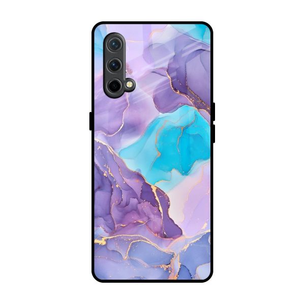 Alcohol ink Marble Glass Case for OnePlus Nord CE For Discount