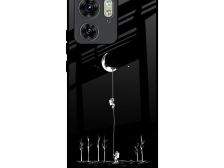 Catch the Moon Glass Case for Motorola Edge 40 Cheap