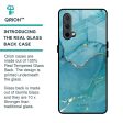 Blue Golden Glitter Glass Case for OnePlus Nord CE For Discount