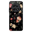 Black Spring Floral Glass Case for Realme 12 5G Cheap